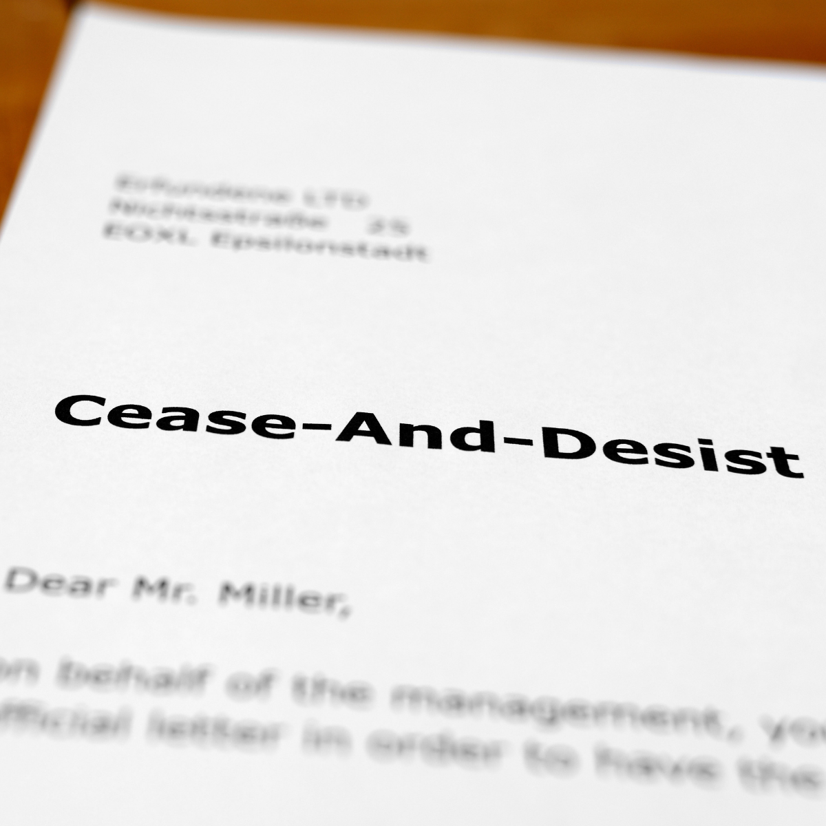 Cease-and-Desist Template